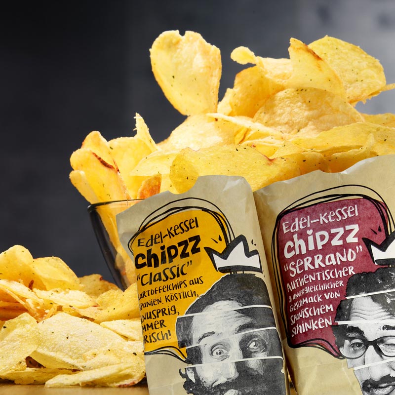 Kartoffeln in Bestform -  Chipzz -  das perfekte Kartoffelchips