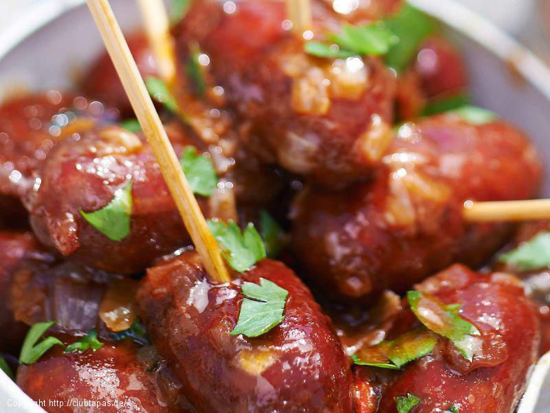 Chorizo in Rotweinsauce