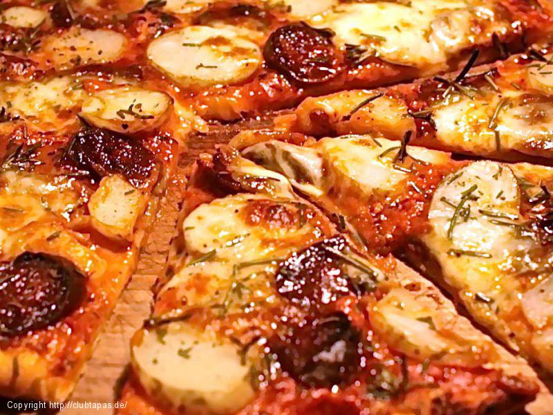Feurige Chorizo-Pizza