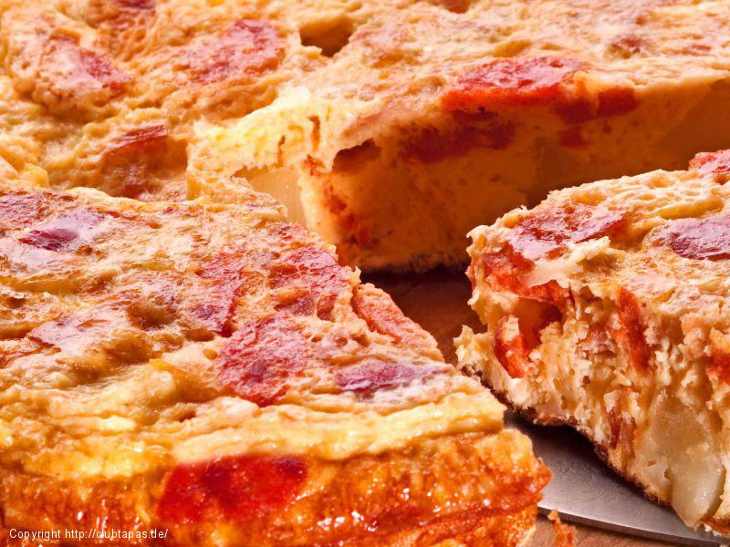 Tortilla mit Chorizo